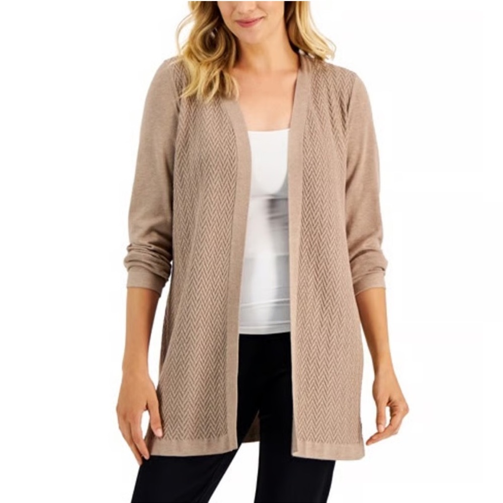 Karen Scott 🎉host pick🎉open cardigan with hood